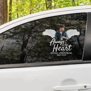 Custom In Loving Memory Sticker Memory Decal Car : Always in My Heart Memorial