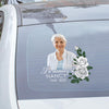 Custom In Loving Memory Sticker, Memorial Decal Car Rose White : in memory of
