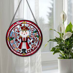 The Nutcracker Stained Glass Suncatcher, The Nutcracker Suncatcher for Windows Stained Glass  A02