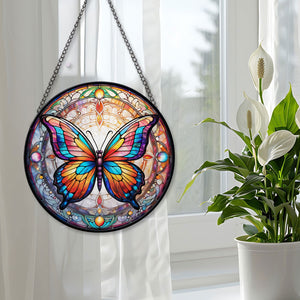 Butterfly Stained Glass Suncatcher, Butterfly Suncatchers for Windows Stained Glass