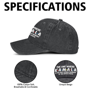 Support Kamala Harris 2024 embroidered Hat , Kamala Harris 47 embroidered Hat, 2024 Kamala Harris embroidered Hat A07