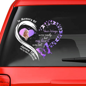 Custom In Loving Memory Sticker Personal Memory Decal Car : In Memory of,  your wings were ready