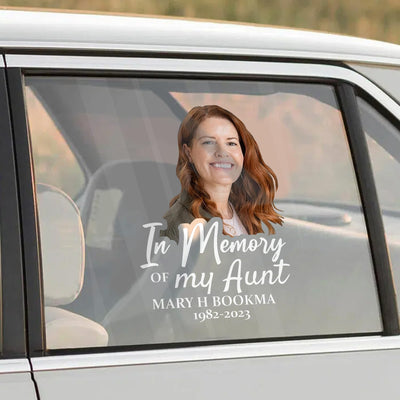 Custom In Memorial Sticker Personal Memory Decal Car :  in memory of my Aunt