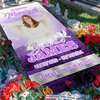 Custom Memorial Grave Blanket : in loving memory of , Forever in our hearts 02