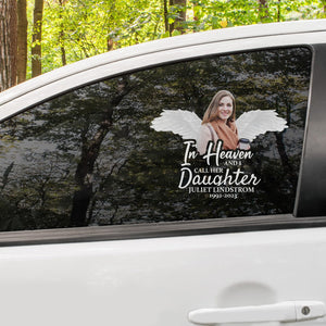 Custom In Memorial Sticker Personal Memory Decal Car :  in heaven i call her daughter