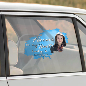 Custom In Loving Memory Sticker Personal Memory Decal Car : Forever In My Heart Memorial Sticker Car