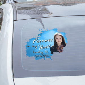 Custom In Loving Memory Sticker Personal Memory Decal Car : Forever In My Heart Memorial Sticker Car