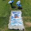 Custom Memorial Grave Blanket : Your wings were ready, in loving memory