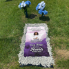 Personalized Memorial Grave Blanket, Custom Memorial Grave Blanket : Forever remembered forever missed, your wings were ready but my heart was not