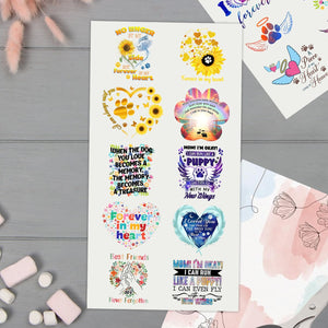 23pcs Dog Memorial Sticker. Loss of Loved One Car Sticker Watercolor, Memorial Sticker A02