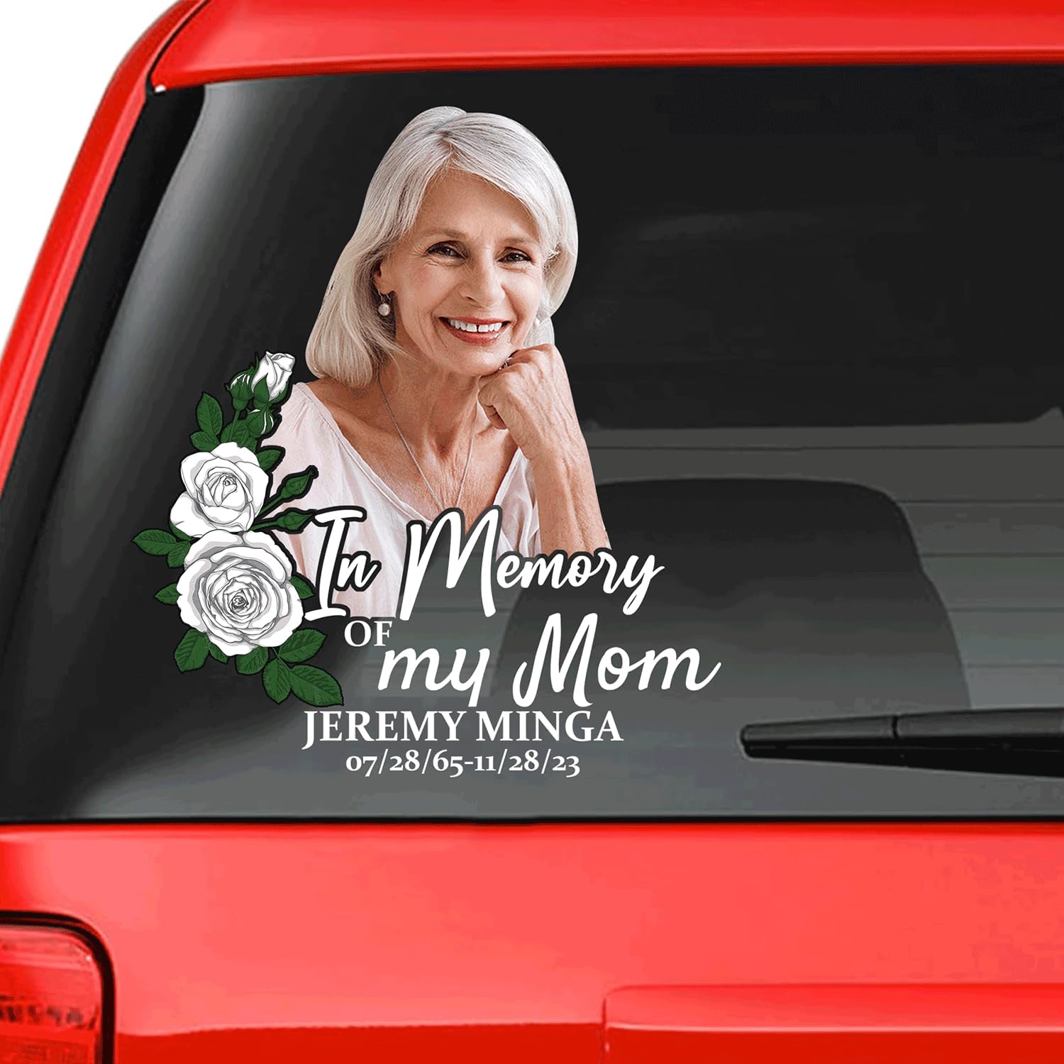 Custom In Loving Memory Sticker Memorial decal car : in memory of my mom