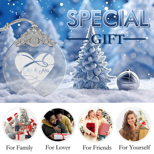 First Christmas Married Glass Ornaments: Elegant Holiday Keepsakes for Newlyweds 2024 - A33