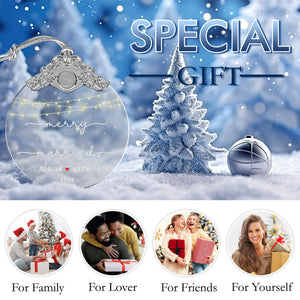 First Christmas Married Glass Ornaments: Elegant Holiday Keepsakes for Newlyweds 2024 - A12