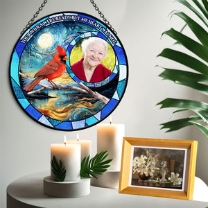 Memorial Stained Glass Suncatcher, Memorial Suncatcher for Windows Stained Glass : your wings were ready