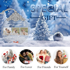 First Christmas Married Glass Ornaments: Elegant Holiday Keepsakes for Newlyweds 2024 - A31