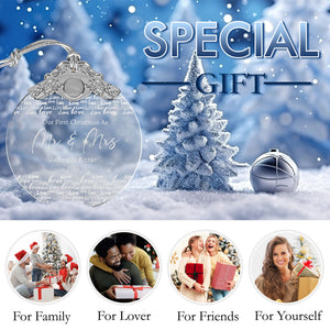 First Christmas Married Glass Ornaments: Elegant Holiday Keepsakes for Newlyweds 2024 - A20