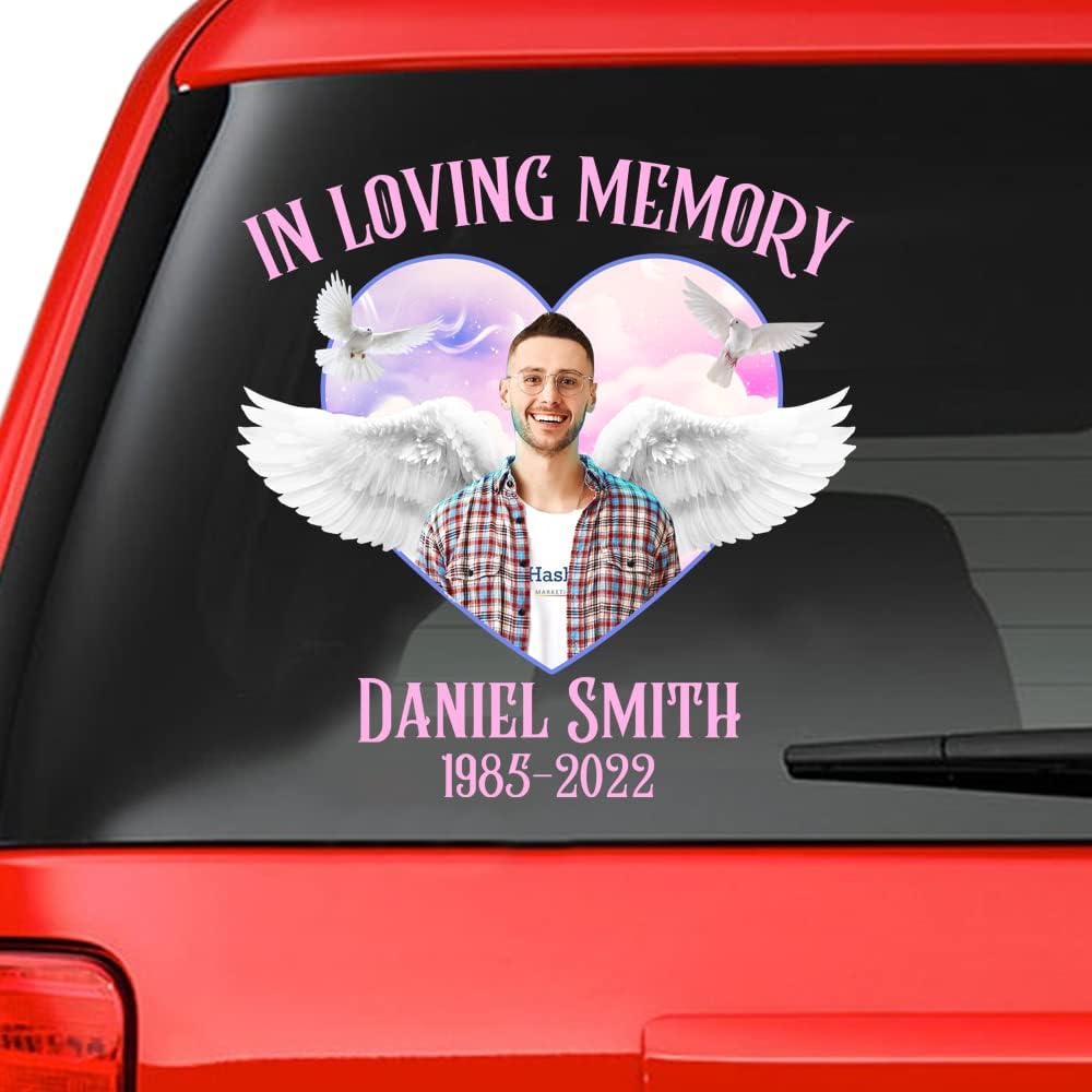 Personalized Memorial Sticker Memory Decal Car : In Loving Memory