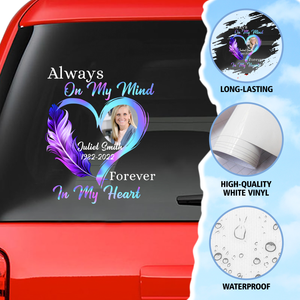 Custom In Loving Memory Sticker : Always on My Mind