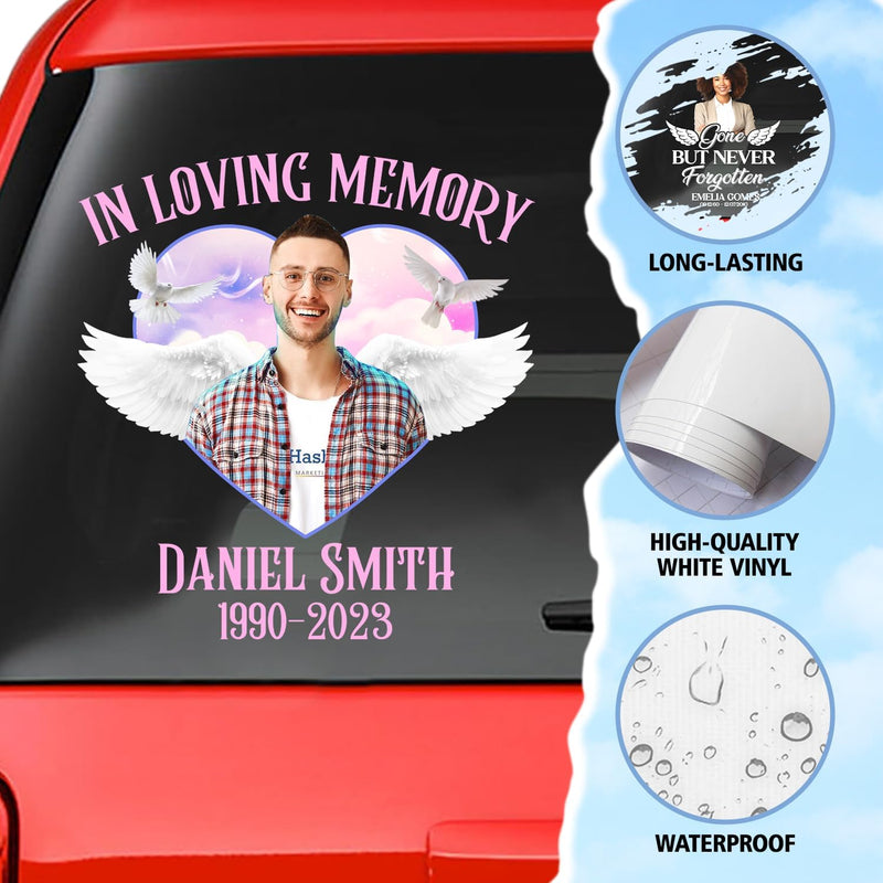 Personalized Memorial Sticker Memory Decal Car : In Loving Memory
