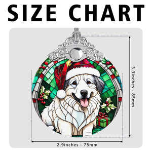 Christmas Dog Stained Glass Ornament | Unique Holiday Gift for Dog Lovers | Irish Wolfhound (Copy)