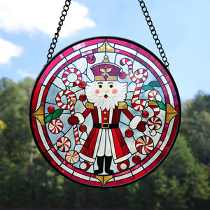 The Nutcracker Stained Glass Suncatcher, The Nutcracker Suncatcher for Windows Stained Glass  A02