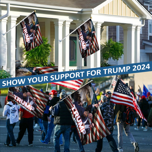 Support Trump 2024 Flag Double-side Printed, Trump 45 47 flag, 2024 Trump Flag 1