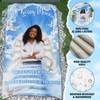 Personalized Memorial Grave Blanket, Custom Memorial Grave Blanket : in loving memory of, forever in our hearts