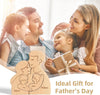 Custom Family Wooden Puzzle Father’s Day, Personalized Dad Wooden Engraved Wooden Family Puzzle