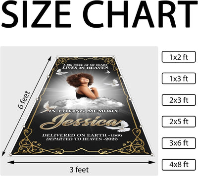 Custom Memorial Grave Blanket, Memory Grave Blanket : A big piece of my heart lives in heaven, in loving memory