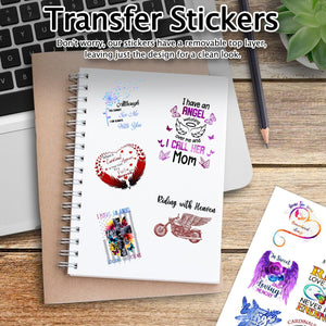 23pcs Memorial Sticker. Loss of Loved One Car Sticker Watercolor, Memorial Sticker A03