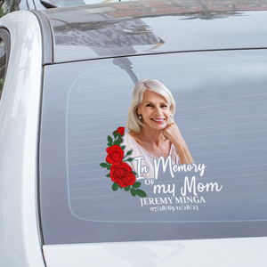 Custom In Loving Memory Sticker, Personalized Memorial Decal Car : in memory of my mom