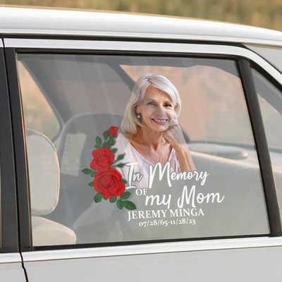 Custom In Loving Memory Sticker, Personalized Memorial Decal Car : in memory of my mom