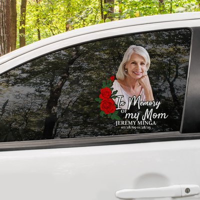 Custom In Loving Memory Sticker, Personalized Memorial Decal Car : in memory of my mom