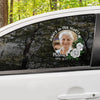Custom In Loving Memory Sticker Memorial Decal Car Rose White : Always in my heart