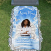 Custom Memorial Grave Blanket :  in loving memory