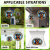 Rottweiler Wind Spinner Hanging for Yard and Garden, 3D Hanging Wind Spinner Outdoor : Rottweiler