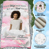 Custom Memorial Grave Blanket, in Memory Grave Blanket : Your wing were ready but my heart was not