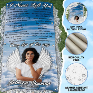 Personalized Memorial Grave Blanket :  I Never Left You A03