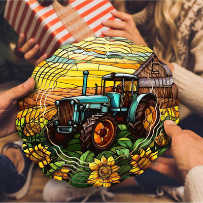 Tractor Wind Spinner Hanging for Yard and Garden, 3D Hanging Wind Spinner Outdoor : Tractor