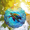 Sea Turtle Wind Spinner Hanging for Yard and Garden, 3D Hanging Wind Spinner Outdoor : Sea Turtle