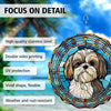 Shih Tzu Wind Spinner Hanging for Yard and Garden, 3D Hanging Wind Spinner Outdoor : Shih Tzu