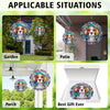 Beagle Dog Wind Spinner Hanging for Yard and Garden, 3D Hanging Wind Spinner Outdoor : Beagle Dog