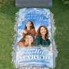 Custom Memorial Grave Blanket :  Your wings were ready but my heart was not