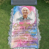 Custom Memorial Grave Blanket : Goodbyes are not forever