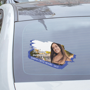 Custom Personalized Memory Sticker Decal Car : In Loving Memory