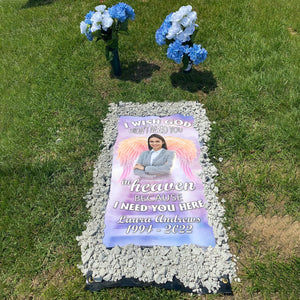 Custom Memorial Grave Blanket :  I need You Here