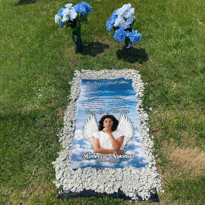 Personalized Memorial Grave Blanket :  I Never Left You A03