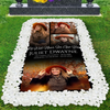 Custom Memorial Grave Blanket :  I'll will never for get you