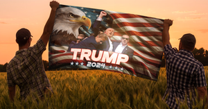 Support Trump 2024 Flag Double-side Printed, Trump 45 47 flag, 2024 Trump Flag 1