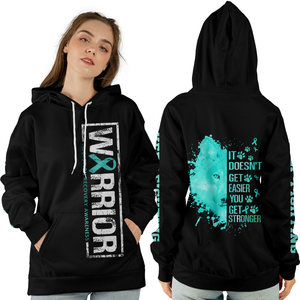 Addiction Recovery Warrior Hoodie 3D For Women For Men : Warrior Addiction Recovery Awareness